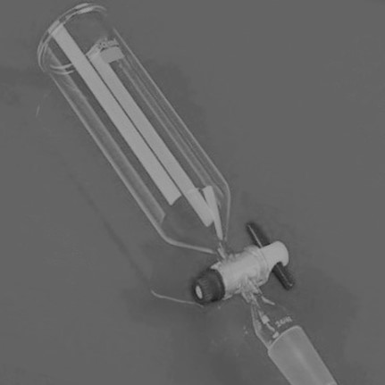 DROPPING FUNNEL, CYLINDERICAL, OPEN TOP, PTFE STOPCOCK STEM WITH CONE,